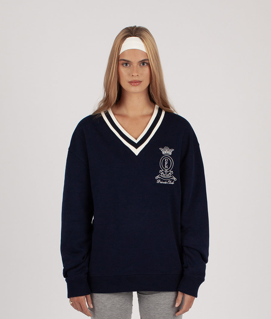 PRIVATE CLUB EMBROIDERED SWEATSHIRT