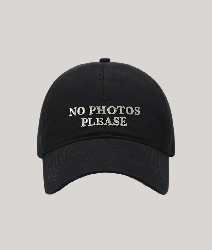 NO PHOTOS PLEASE CAP