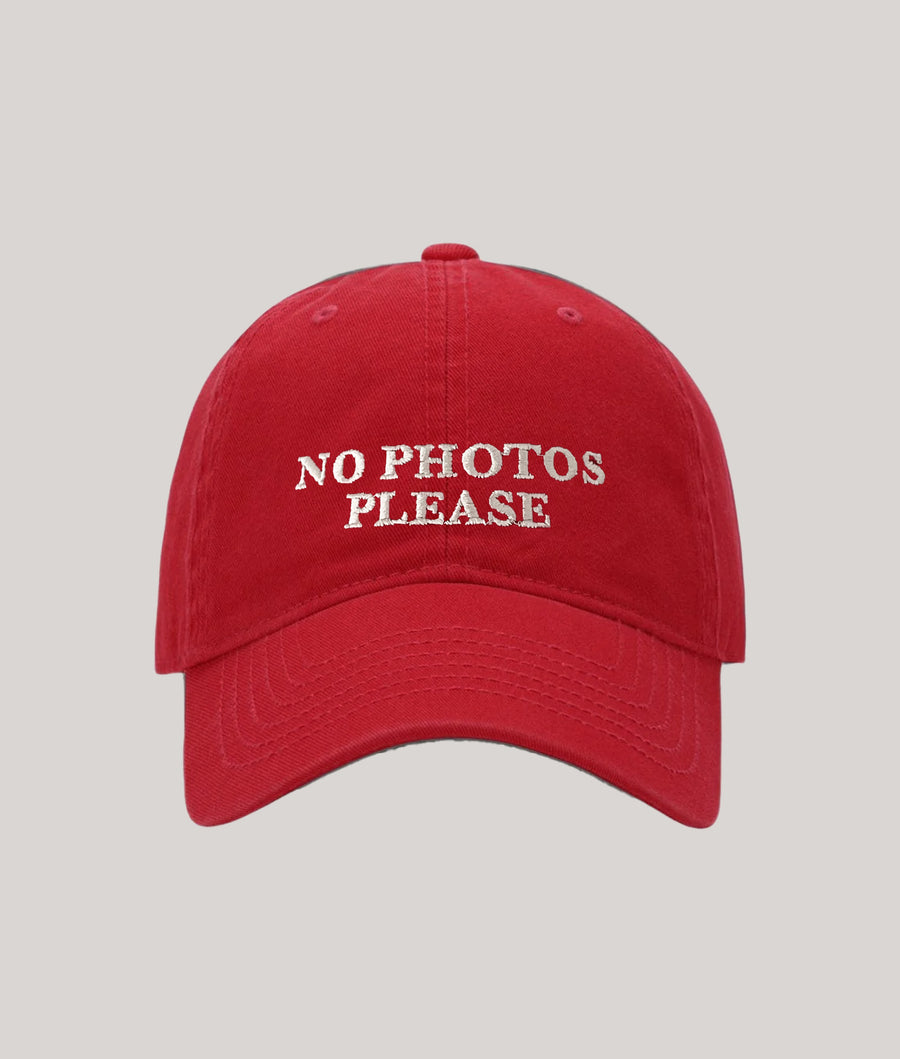 NO PHOTOS PLEASE CAP